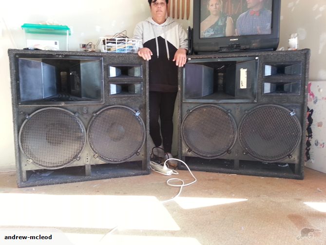 old dj speakers